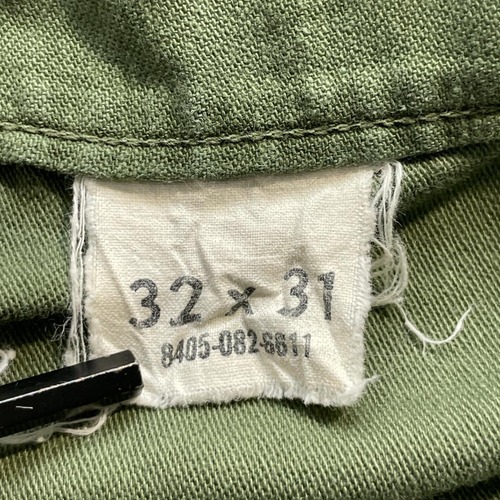 60s アメリカ軍 実物 OG-107 ベイカーパンツ 32/31 詳細写真2