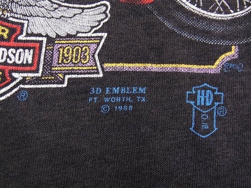 80's HARLEY DAVIDSON 3D EMBLEM ハーレー ダビッドソン 80's HARLEY DAVIDSON 3D EMBLEM ハーレー ダビッドソン