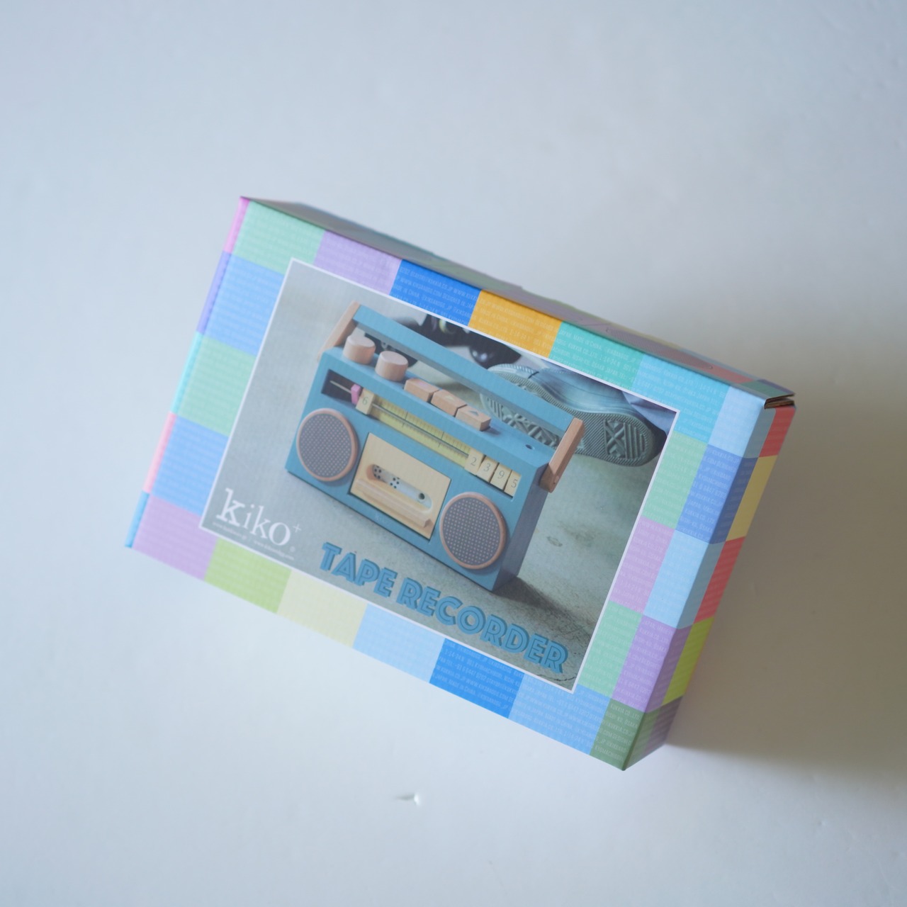 〈 kiko+ 〉 tape recorder "録音できる木製ラジカセ" / blue