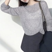 ルーズフィット ニットプルオーバー 　　 00054