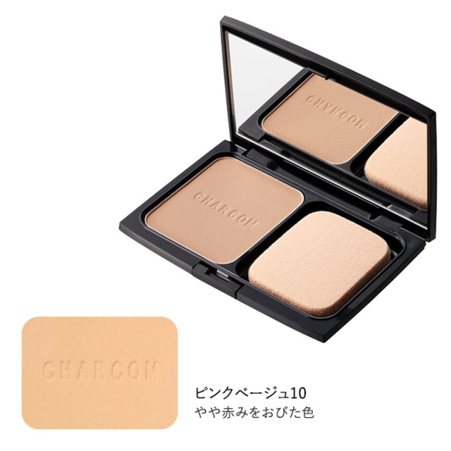 シャルコム　パウダーファンデーション　ピンクベージュ10