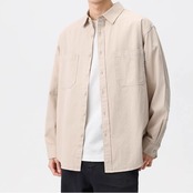 パッチポケット ゆったりシャツ af0371