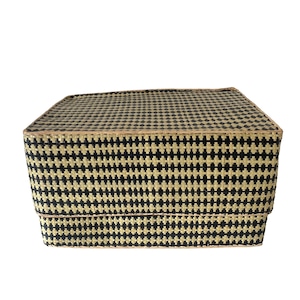 Rectangular colourful basket LL w41cm×30cm×h22cm四角カラフル蓋付き収納かご特大サイズ