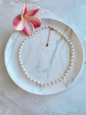 Freshwater pearl casual necklace(淡水パールカジュアルネックレス)