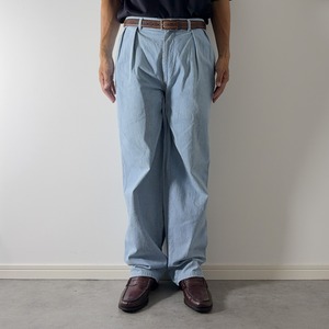 90s USA製 Polo by Ralph Lauren Double-pleated chambray pants [W31L29相当] 古着