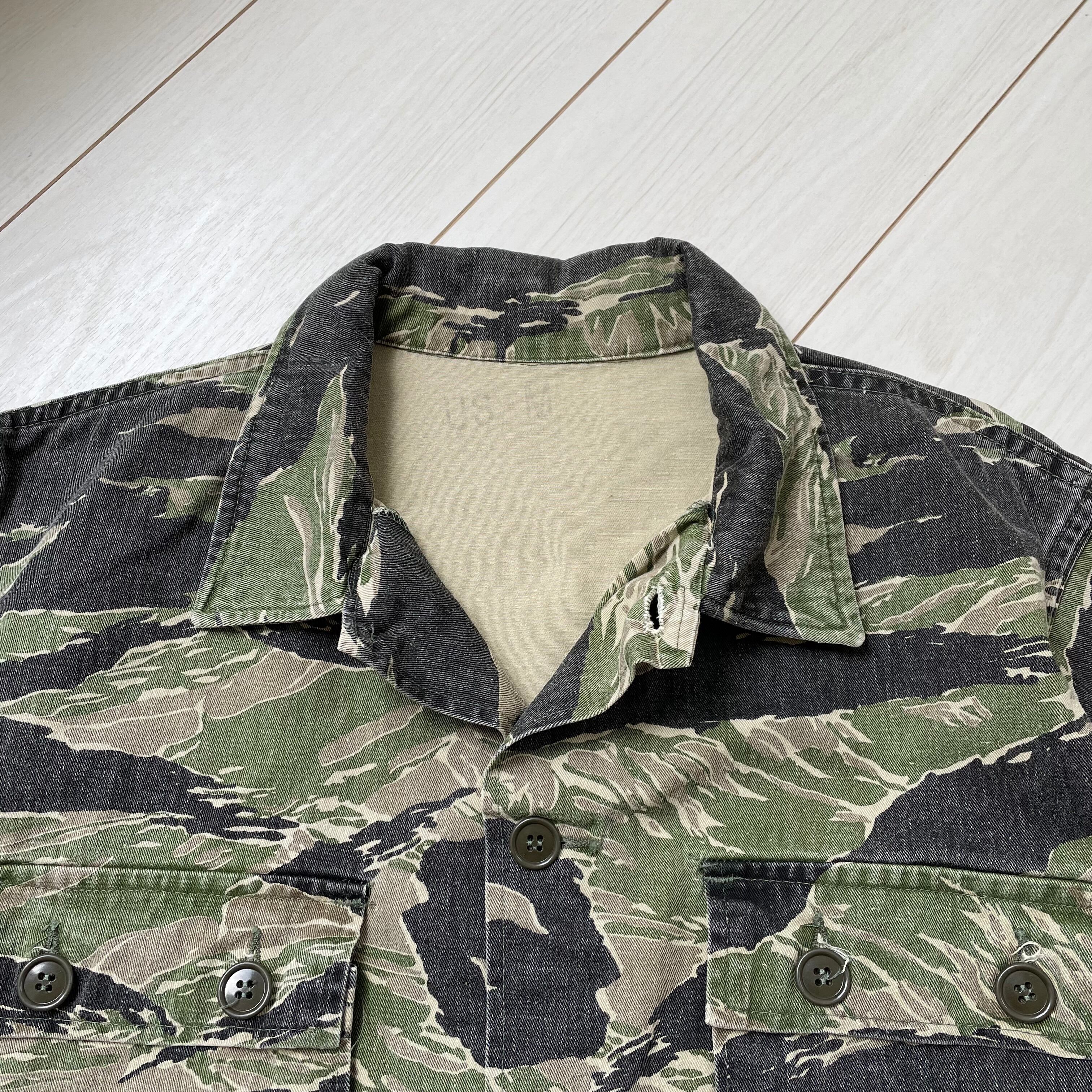 sizeUS-M 90s USA製 タイガーストライプ社製 ベトナム タイガー 