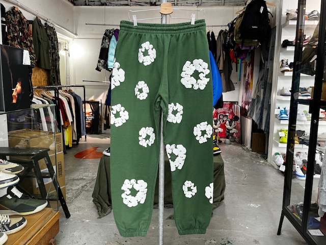 DENIM TEARS COTTON WREATH SWEAT PANT GREEN XL 06368