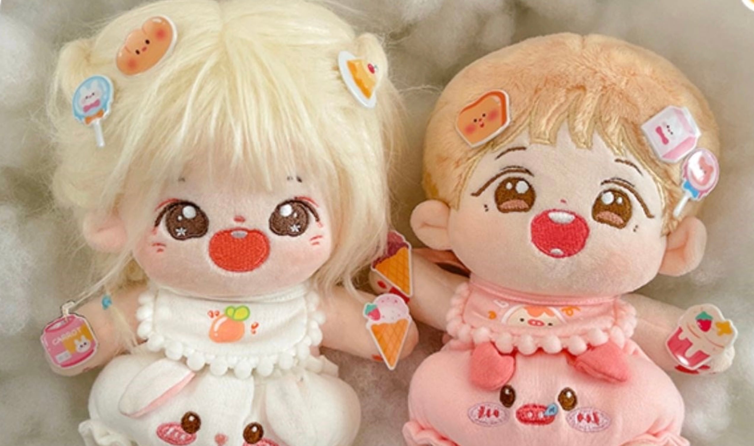 ぬい小物】ぬいシール 20cm／15cm ぬいぐるみ用 ステッカー 撮影小物