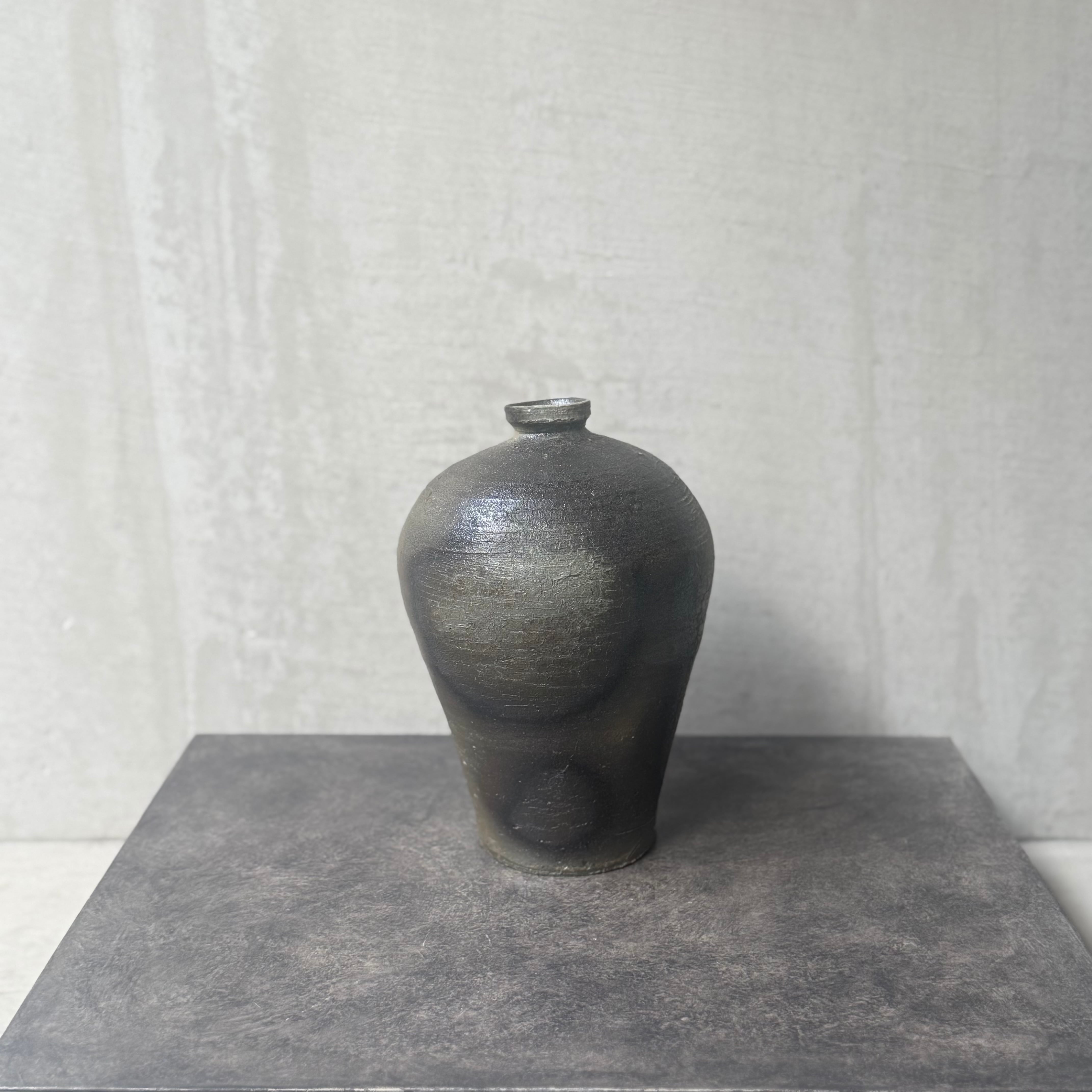 清水善行 須恵梅瓶 | gallery 一白