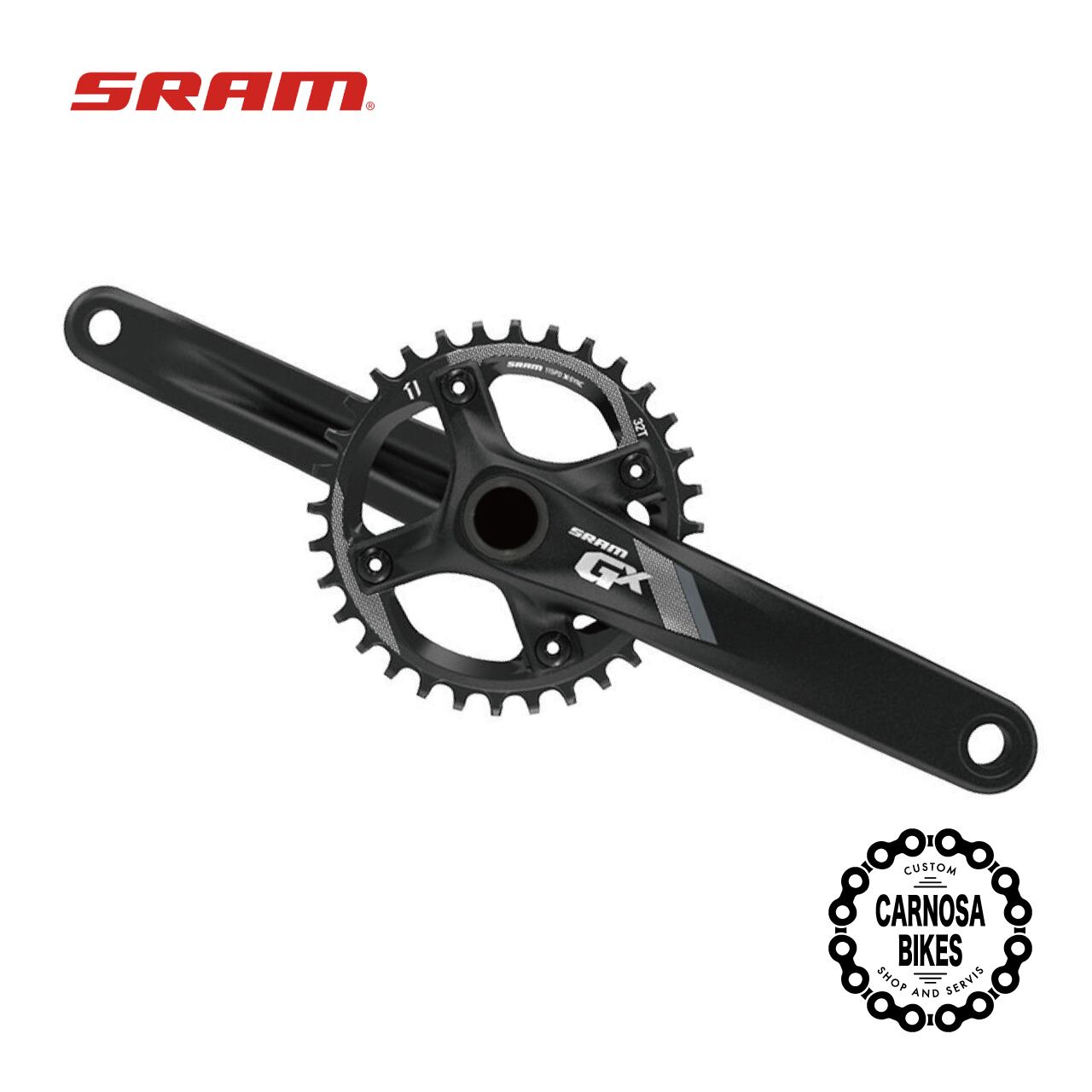 【SRAM】GX-1000 クランクセット 170mm, 30T, 11s | 【CARNOSA BIKES】マウンテンバイク&BMX 自転車ショップ  powered by BASE