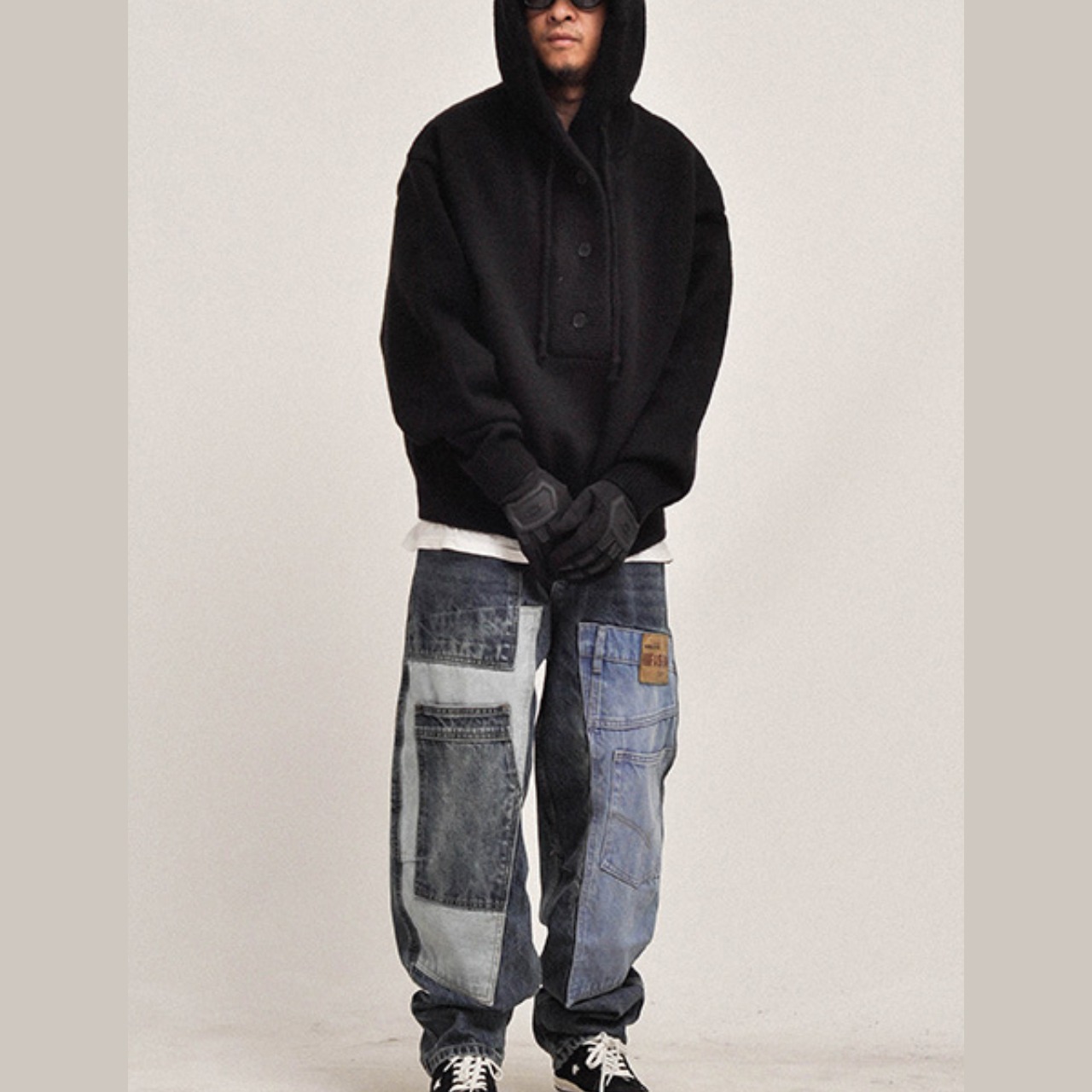 パッチワーク リメイク デニムパンツ N3397 - 9