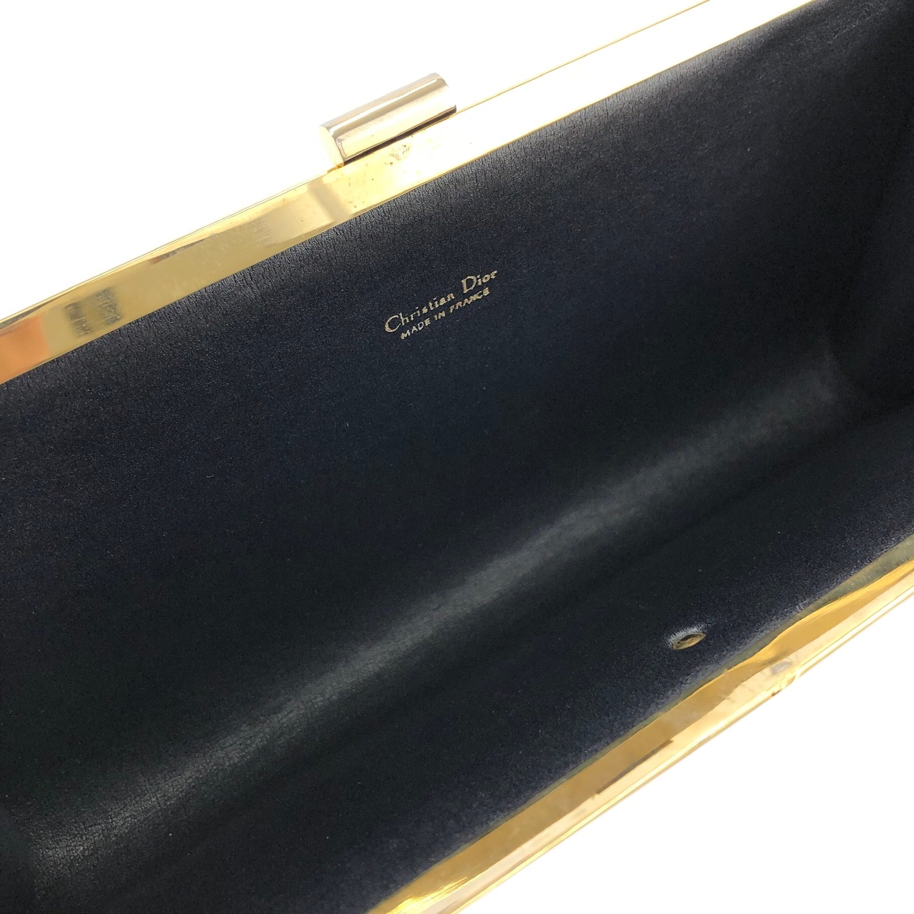 Christian Dior ディオール トロッター ジャガード がま口 クラッチ