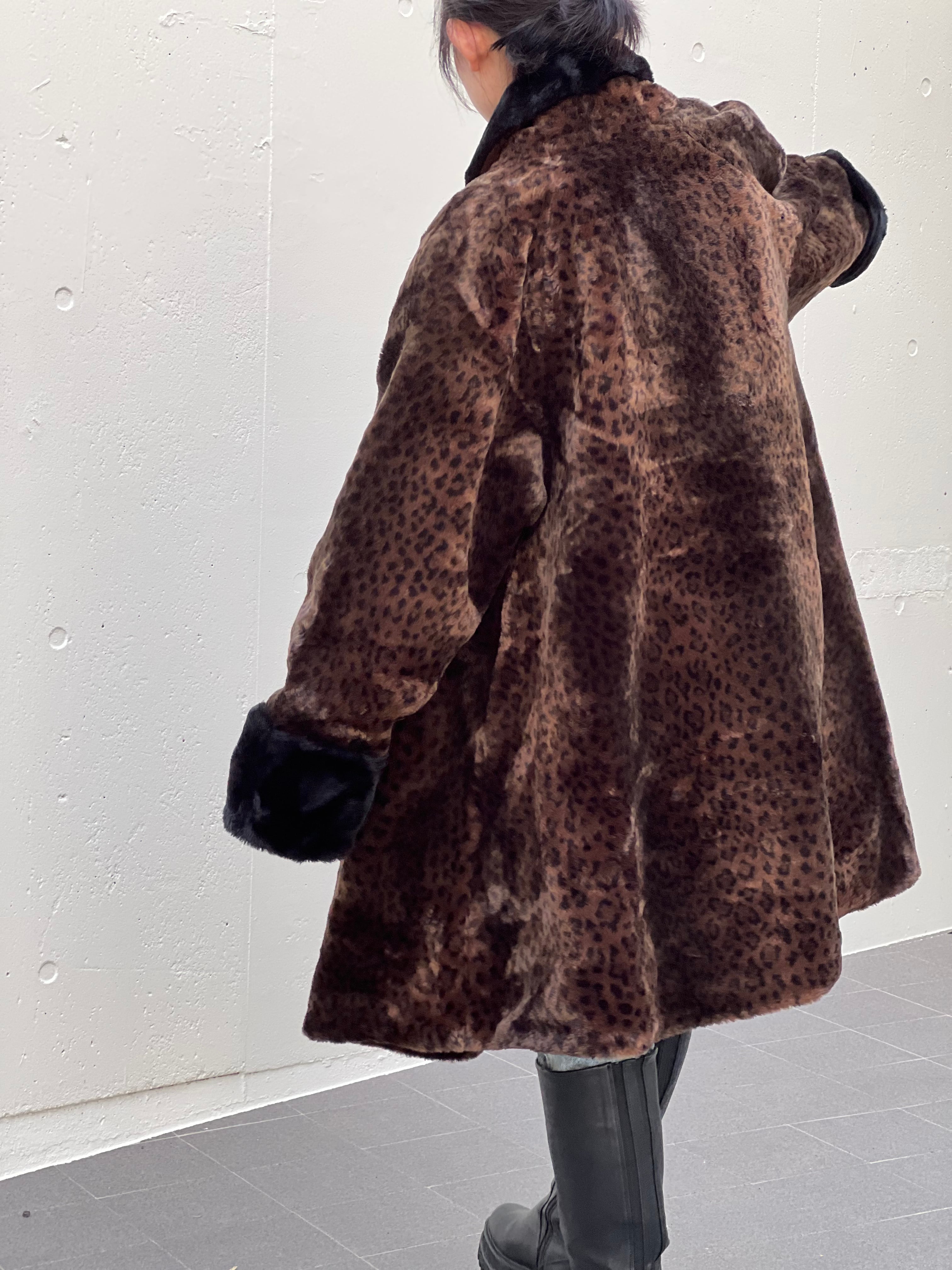 Vintage leopard fake fur coat ( ヴィンテージ レオパード フェイク