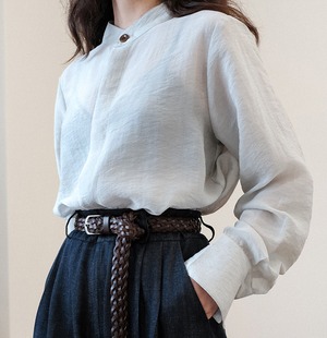 sheer sand wash shirt【2025092202】