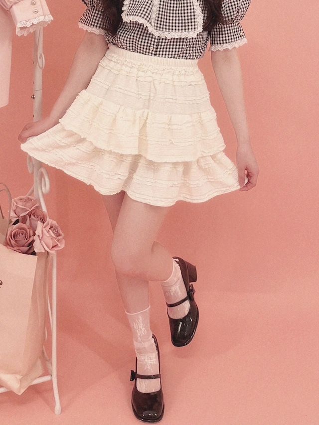 【LAST3】whip lace skirt