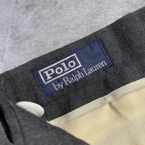 90-00s Polo Ralph Lauren 88 ブラック スラックス 詳細写真2