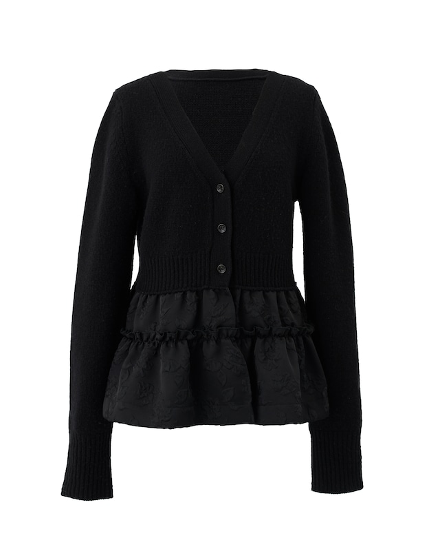 ドッキングニットカーデ beth　ブラック