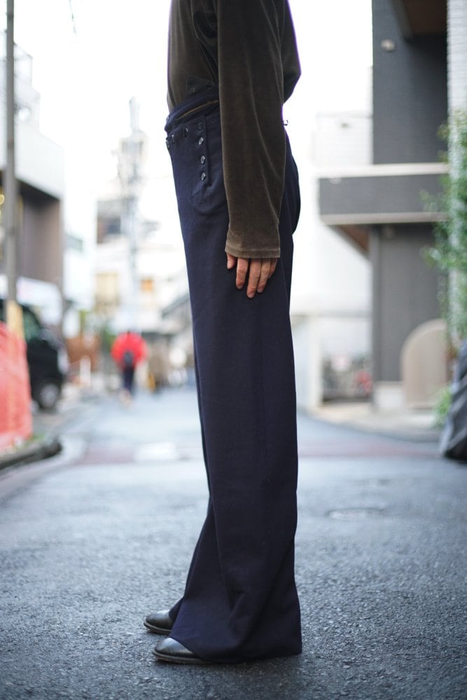パンツ 1950s usnavy sailor pants USNAVY] Vintage 13 Button Wool Sailor Pants [1950s-] Vintage Wool