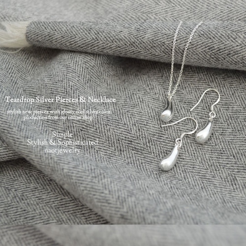 Silver925 Teardrop Pierces/earrings