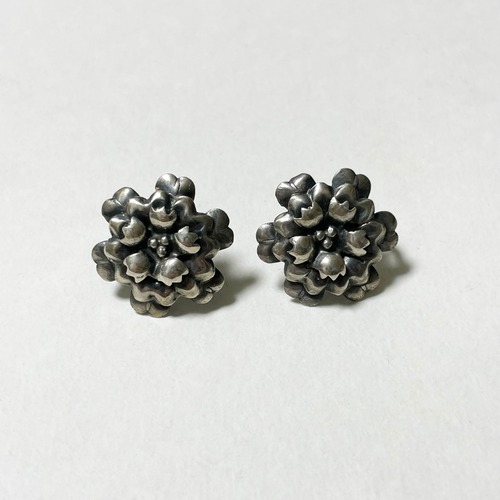 Vintage Sterling Flower Earrings