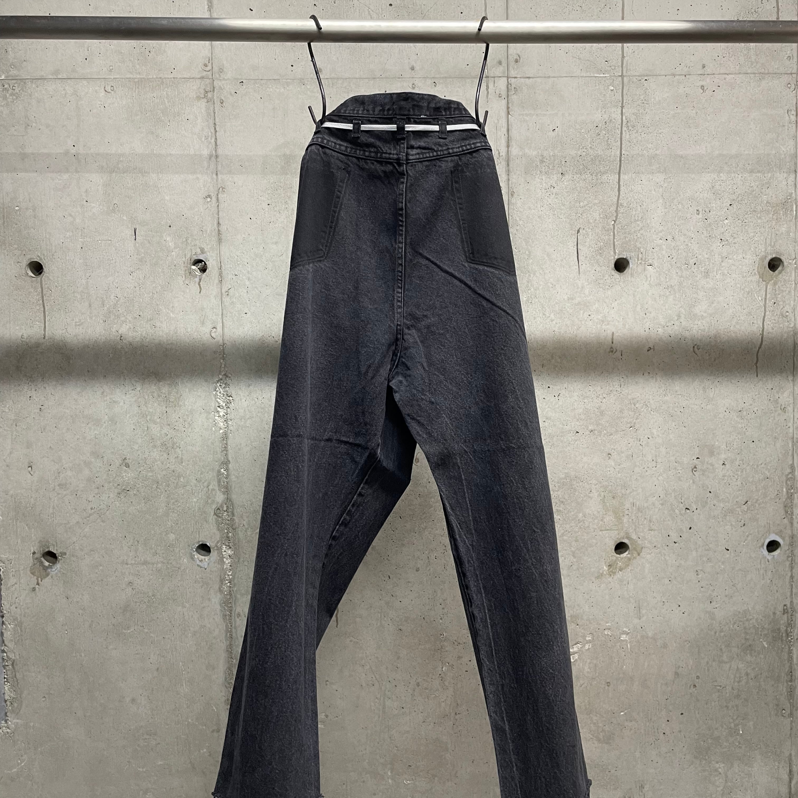 MAISON EUREKA】Ex.VINTAGE REWORK BIGGY PANTS_BLACK③ | marfa store