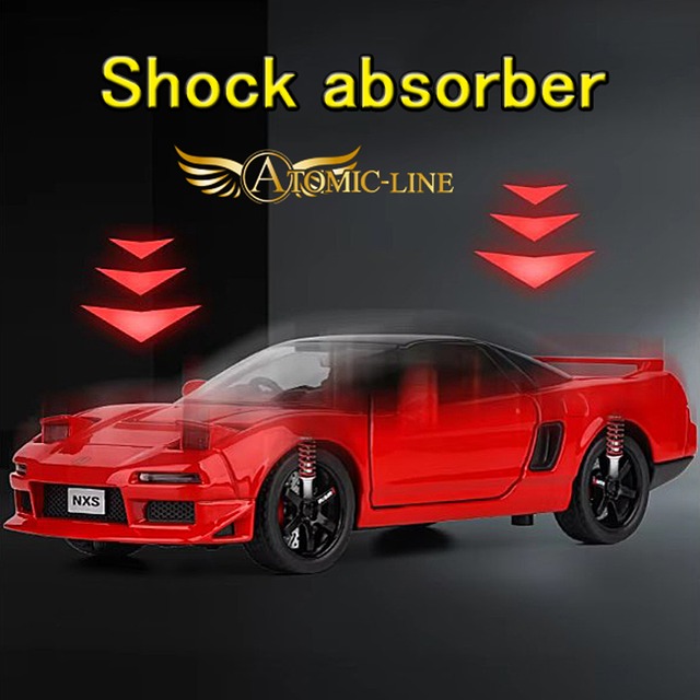 HONDA ホンダ NSX MOTIF 1/32 ミニカー 全4色 ライト点灯 エンジンサウンド 合金モデル 模型 スーパーカー