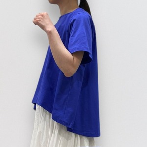 mizuiro ind crew neck flare tee