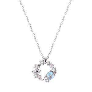 おしゃれ フラワー 惑星 キラキラ プレミアム ネックレス