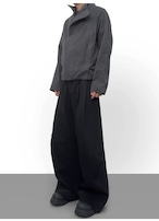 BAOVICTO Pleated Wide-leg Trousers