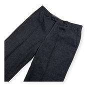 BLACK PIA ブラックピア センタープレス ウール スラックスパンツ サイズ 85 /メンズ/チャコールグレー/ライカ/日本製