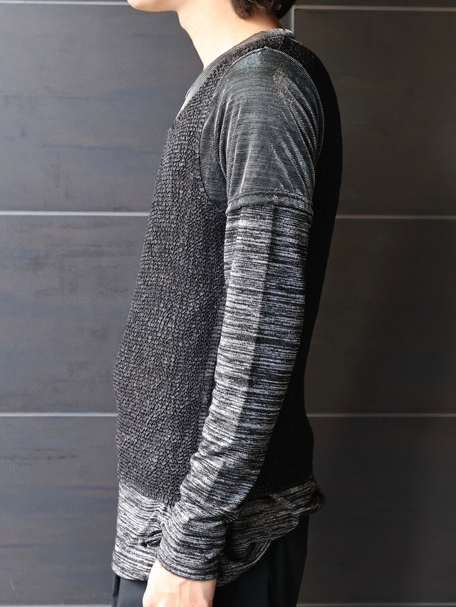 popcorn knit vest
