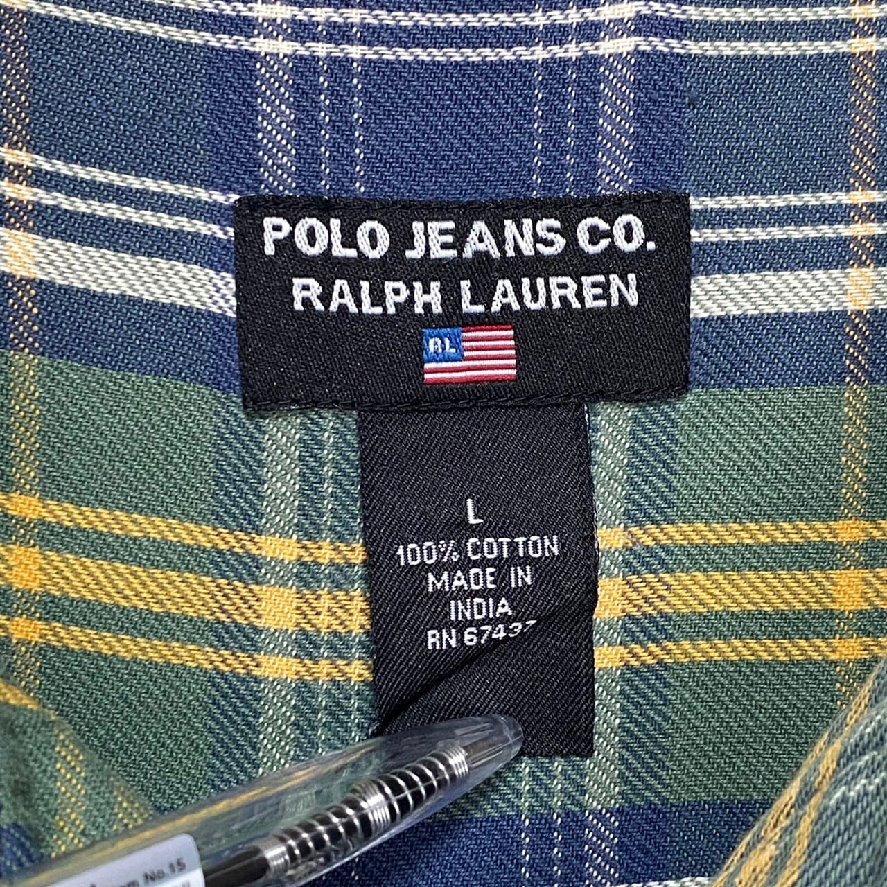 POLO JEANS CO.　チェック柄 シャツ　100