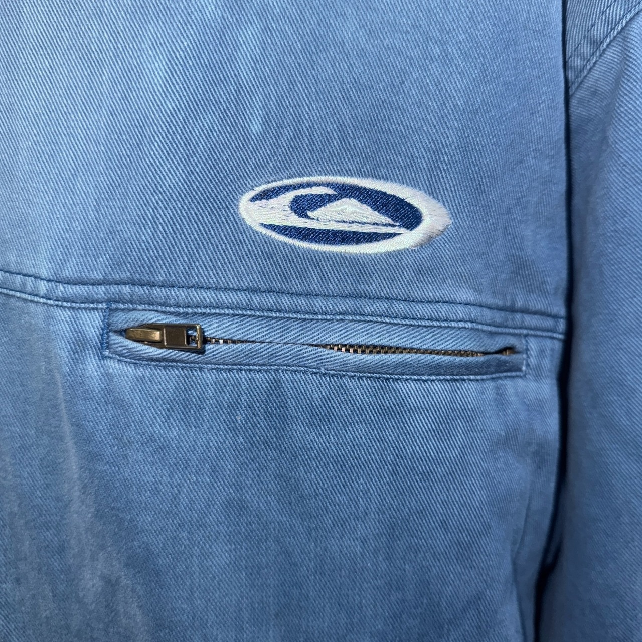 【QUIKSILVER】クイックシルバー デニムカバーオールジャケット L