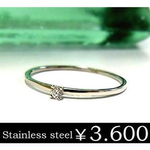 【年始セール】リング レディース ステンレス シルバー ピンキーリング ダイヤモンド キュービックジルコニア  grs8279s-cz