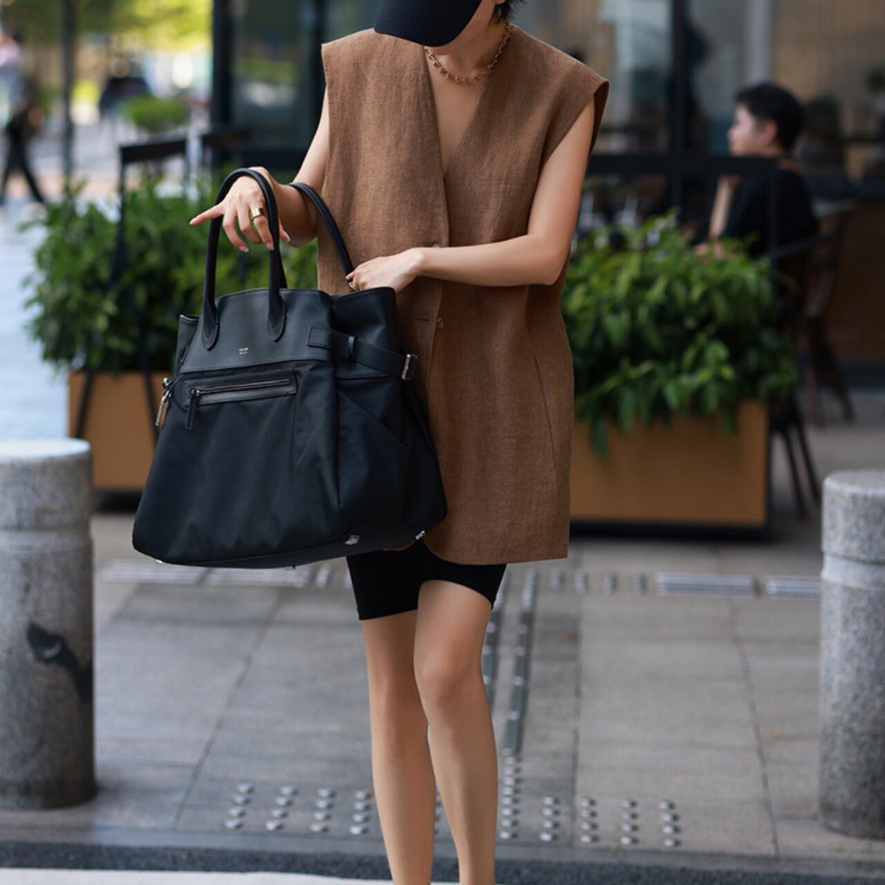 ノースリーブテーラードベスト m0079