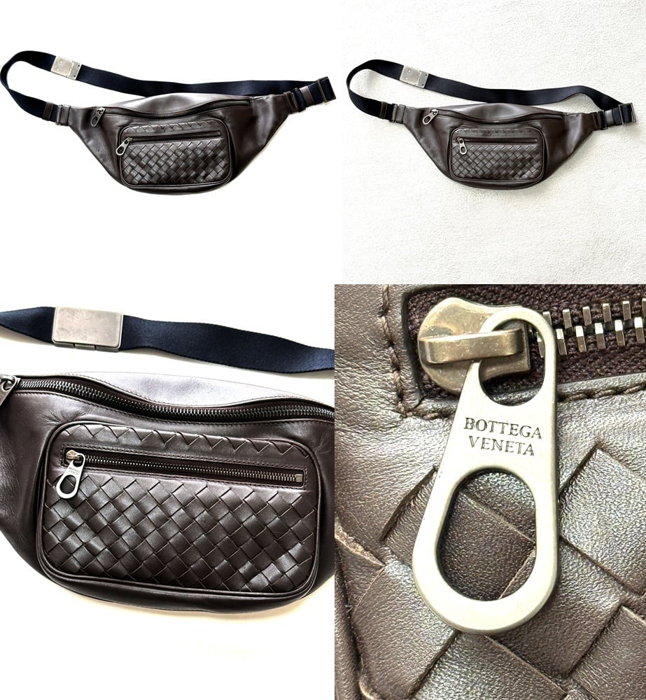 BOTTEGA VENETA ボッテガヴェネタ イントレチャートレザー クロス