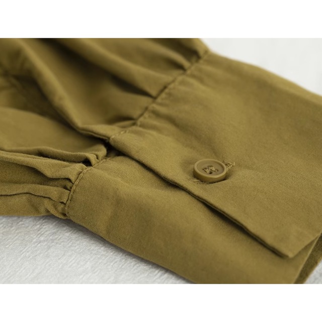 【ノーカラープルオーバーシャ​​ツ】P00195