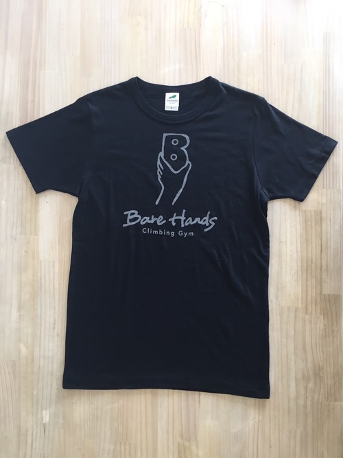 Bare Hands オリジナルロゴTシャツ /ブラック/XS-L/トライブレンド