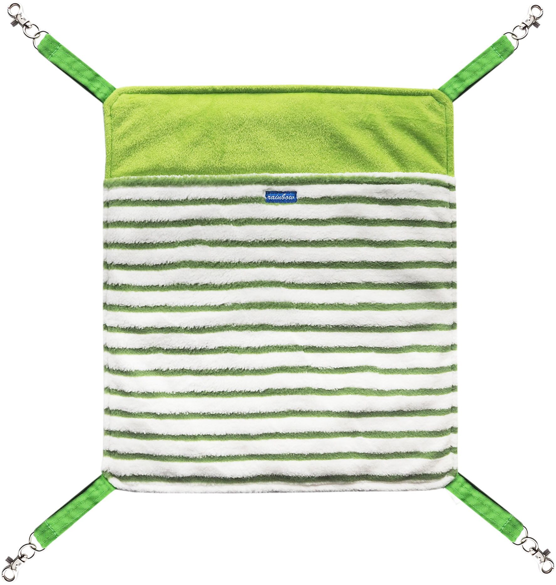 【フェレット】あったかボーダーハンモック レッド/ブルー/グリーン