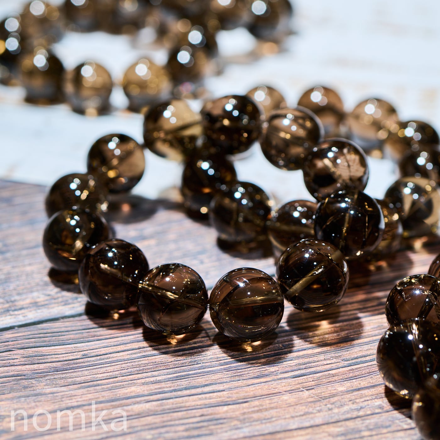 Special Price】大玉18mm スモーキーアイリス一連ブレスレット(約17cm