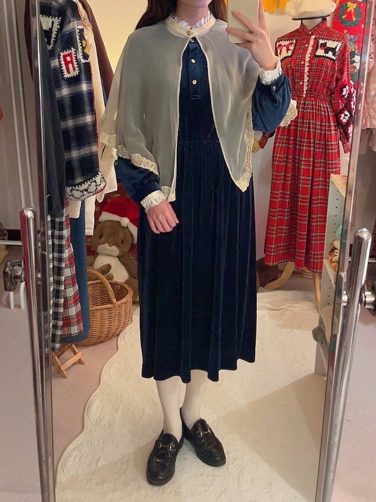 rose lace cream tulle cape