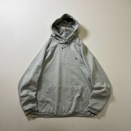 90s FRUIT OF THE LOOM　ラグラン　フーディー　パーカー　フルーツオブザルーム　霜降りグレー　M 古着