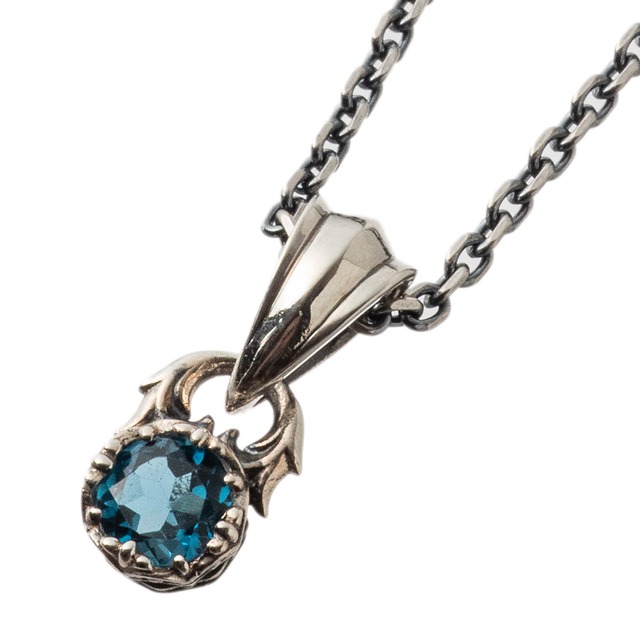 ジュエルクラウンペンダント ロンドンブルートパーズ ACP0341 Jewel Crown Pendant London Blue Topaz シルバーアクセサリー Silver Jewelry Brand
