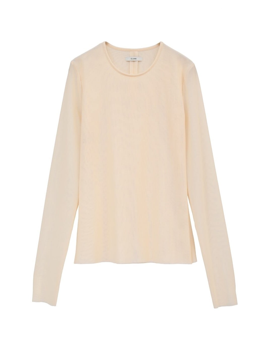 CLANE - シアーメッシュ コンパクトトップス - SHEER MESH CREW