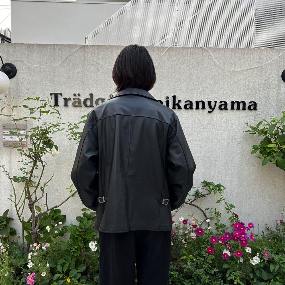 Eddie Bauer] Vintage Single Zip-up Leather Jacket [2000s-] Vintage