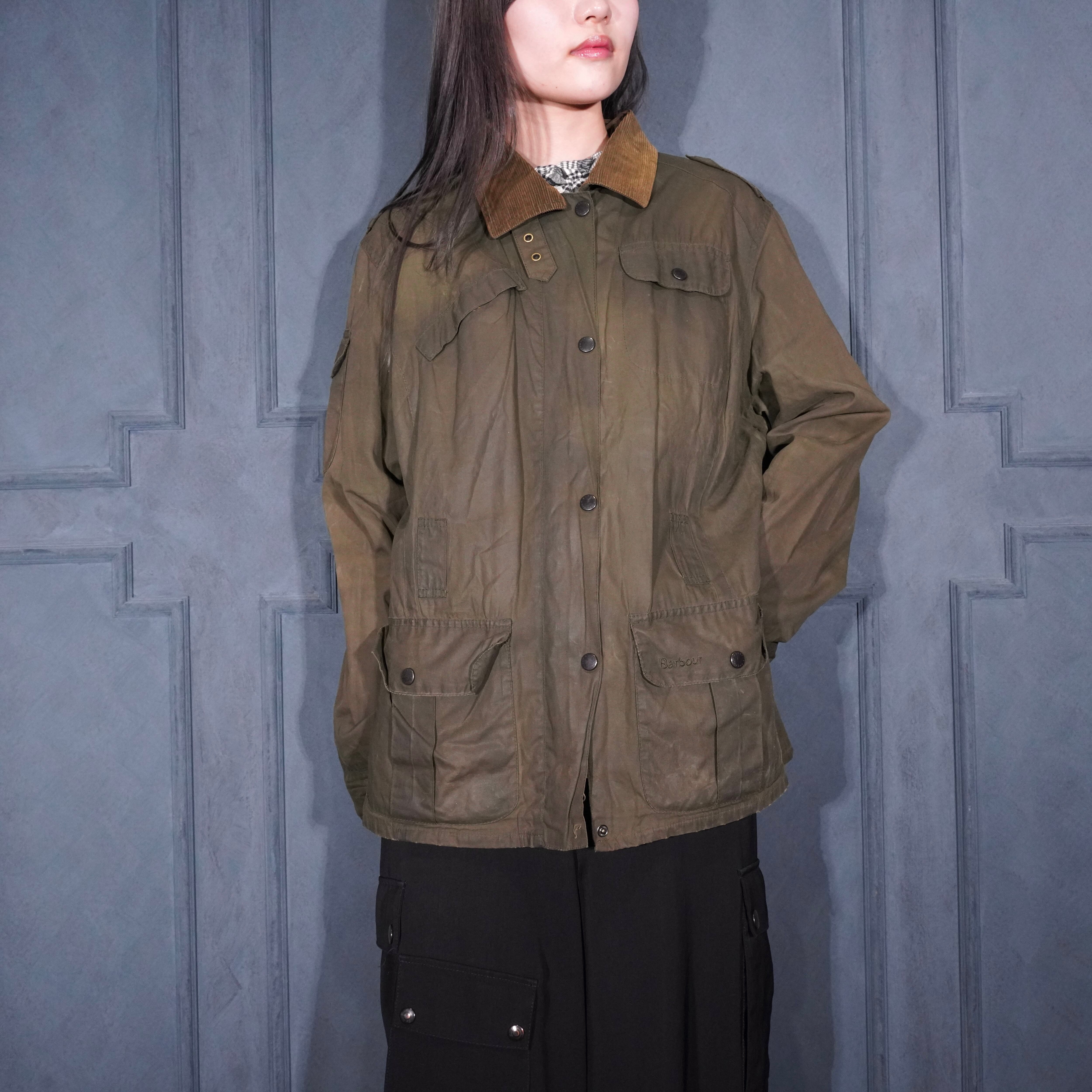 00's EU VINTAGE Barbour L78 FLYWEIGHT WAX AMELIA OILED JACKET/00