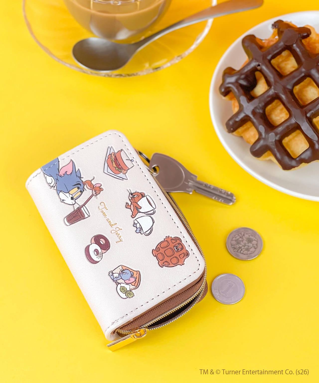 F268112-19_TOM and JERRY×Flapper カフェモチーフキーコインケース - 2