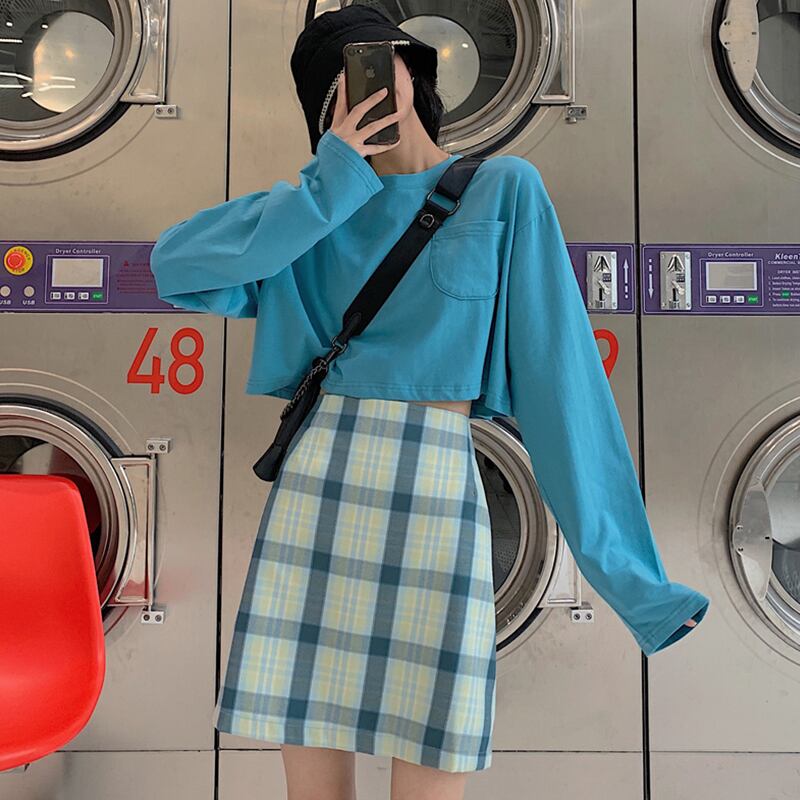 Tシャツ サマーポケットショート長袖スリーブルーズ薄手ブラウス ロング 夏物 萌量不足63380661044