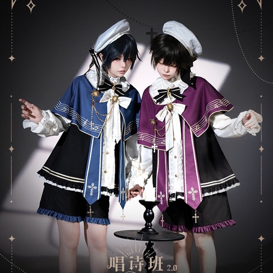 物語から飛び出した美少年。ケープ揺れる「理想の王子様」ストライプ少年装3点セット|予約商品