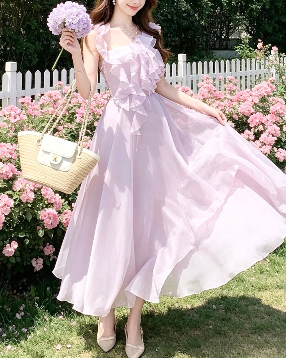 ブルジョワフリルシフォンワンピース（3 colors） 2508745 | Deelia